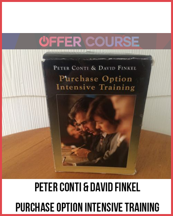Peter Conti & David Finkel - Purchase Option Intensive Training
