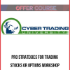 Pro Strategies for Trading Stocks or Options Workshop