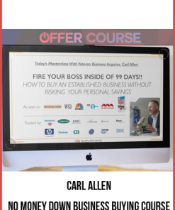 Carl Allen – No Money Down Business Buying Course