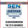 SearchEngineNews – The 2015 Advanced SEO Certification Course