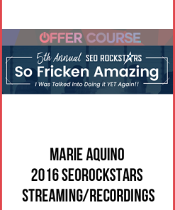 Marie Aquino – 2016 SEORockstars Streaming/Recordings