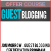 Jon Morrow – Guest Blogging Certification Program