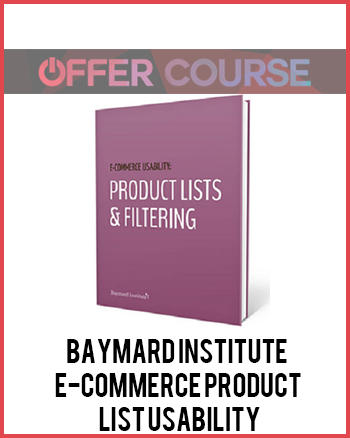 Baymard Institute – E-Commerce Product List Usability