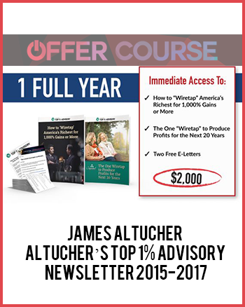 James Altucher – Altucher’s Top 1% Advisory Newsletter 2015-2017