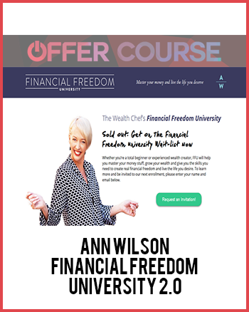Ann Wilson – Financial Freedom University 2.0