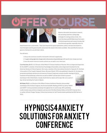 hypnosis4anxiety – Solutions for Anxiety Conference