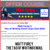 Matt Furey – The Tao of Writing Email Copy that Sells