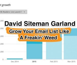 David Siteman Garland – Grow Your Email List Like A Freakin’ Weed