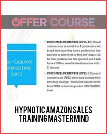 Hypnotic Amazon Sales Training Mastermind