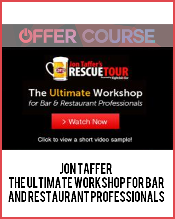 Jon Taffer – The Ultimate Workshop For Bar And Restaurant Professionals