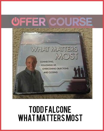 Todd Falcone - What Matters Most