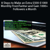 8 Steps to Make an Extra $500-$1000 Monthly From Twitter and Gain 1000+ Followers a Month
