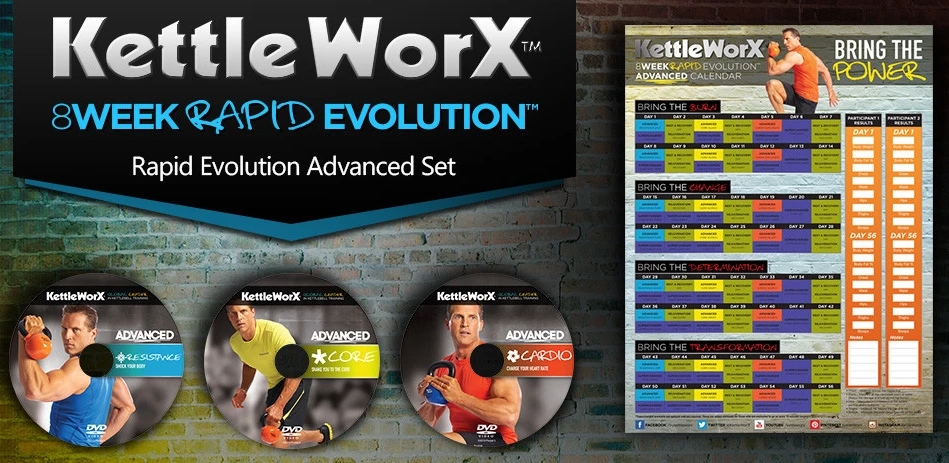 KettleWorX – 8 Week Rapid Evolution Advanced Set with Alex Isaly