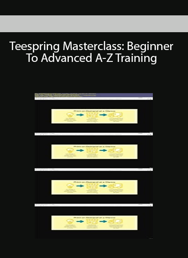 Teespring Masterclass: Beginner To Advanced A-Z Training