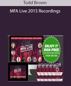 Todd Brown - MFA Live 2015 Recordings