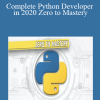 Complete Python Developer in 2020: Zero to Mastery