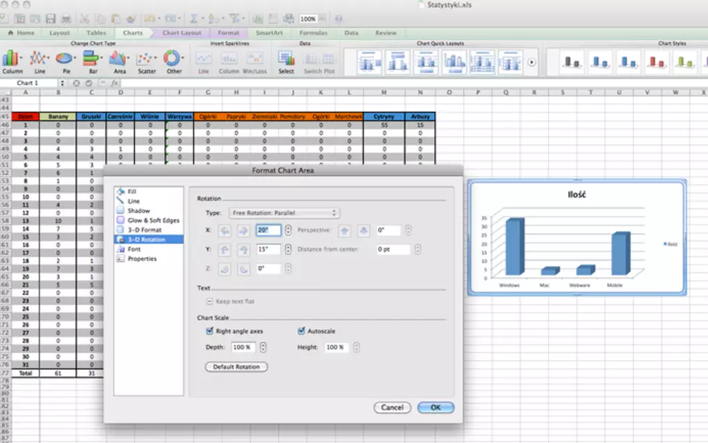 Microsoft Excel 2011 for MAC Users