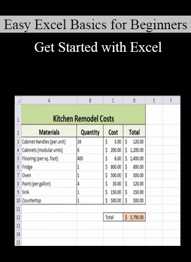 Easy Excel Basics for Beginners - Get Started with Excel
