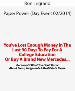 Ron Legrand - Paper Power (Day Event 02/2014)