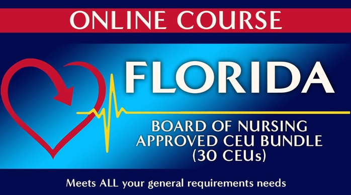  Nurse Continuing Ed - Florida Board of Nursing Approved CEU Bundle (30 CEUs) 