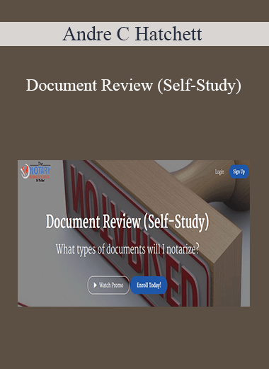 Andre C Hatchett - Document Review (Self-Study)