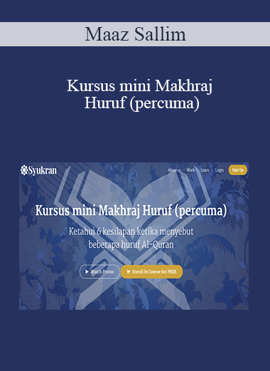 Maaz Sallim - Kursus mini Makhraj Huruf (percuma)
