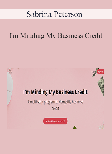 Sabrina Peterson - I'm Minding My Business Credit