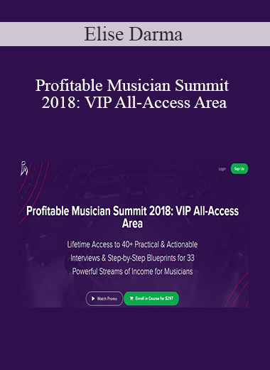 Elise Darma - Profitable Musician Summit 2018: VIP All-Access Area