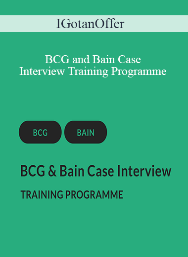 IGotanOffer – BCG and Bain Case Interview Training Programme