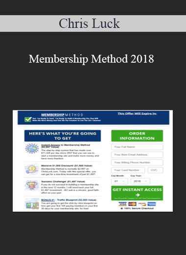Chris Luck – Membership Method 2018