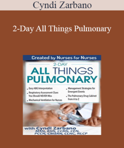 Cyndi Zarbano - 2-Day All Things Pulmonary