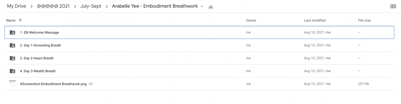 Arabelle Yee - Embodiment Breathwork