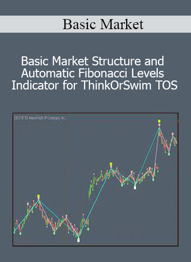 Basic Market Structure and Automatic Fibonacci Levels Indicator for ThinkOrSwim TOS