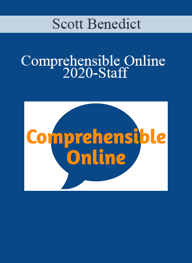 Scott Benedict - Comprehensible Online 2020-Staff