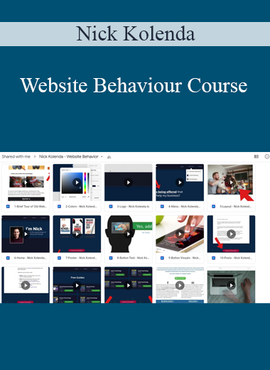 Nick Kolenda - Website Behaviour Course