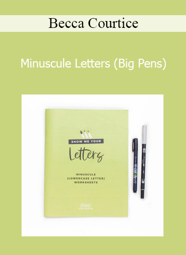 Becca Courtice - Minuscule Letters (Big Pens)