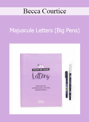 Becca Courtice - Majuscule Letters (Big Pens)