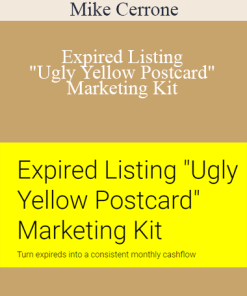 Mike Cerrone - Expired Listing "Ugly Yellow Postcard" Marketing Kit