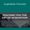Moran Pober - Acquisitions University