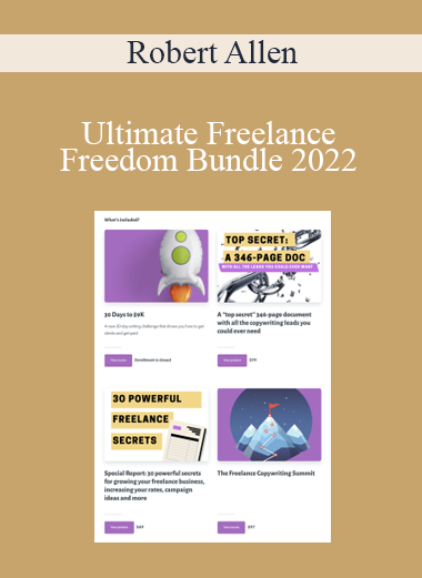 Robert Allen - Ultimate Freelance Freedom Bundle 2022