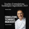 Ramon Morató - Teaches Formulations Techniques Ingredients 2023
