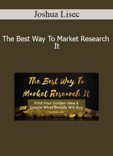 Joshua Lisec - The Best Way To Market Research It