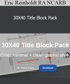 Eric Reinholdt RA NCARB - 30X40 Title Block Pack
