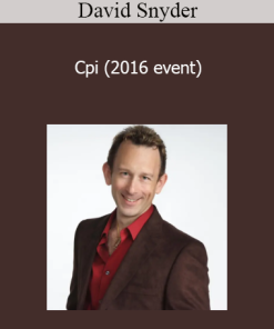 David Snyder - Cpi (2016 event)