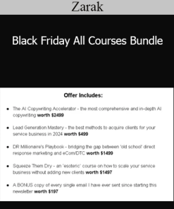 Zarak - Black Friday All Courses Bundle