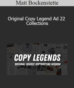 Matt Bockenstette - Original Copy Legend Ad 22 Collections