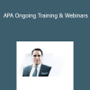 Chris Capre - APA Ongoing Training & Webinars