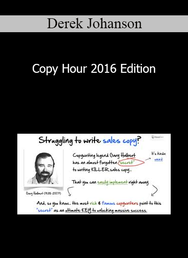 Derek Johanson - Copy Hour 2016 Edition