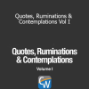 Corey Wayne - Quotes Ruminations & Contemplations Vol I