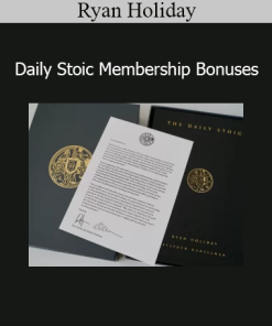 Ryan Holiday sharing exclusive content from the Daily Stoic Membership Bonuses